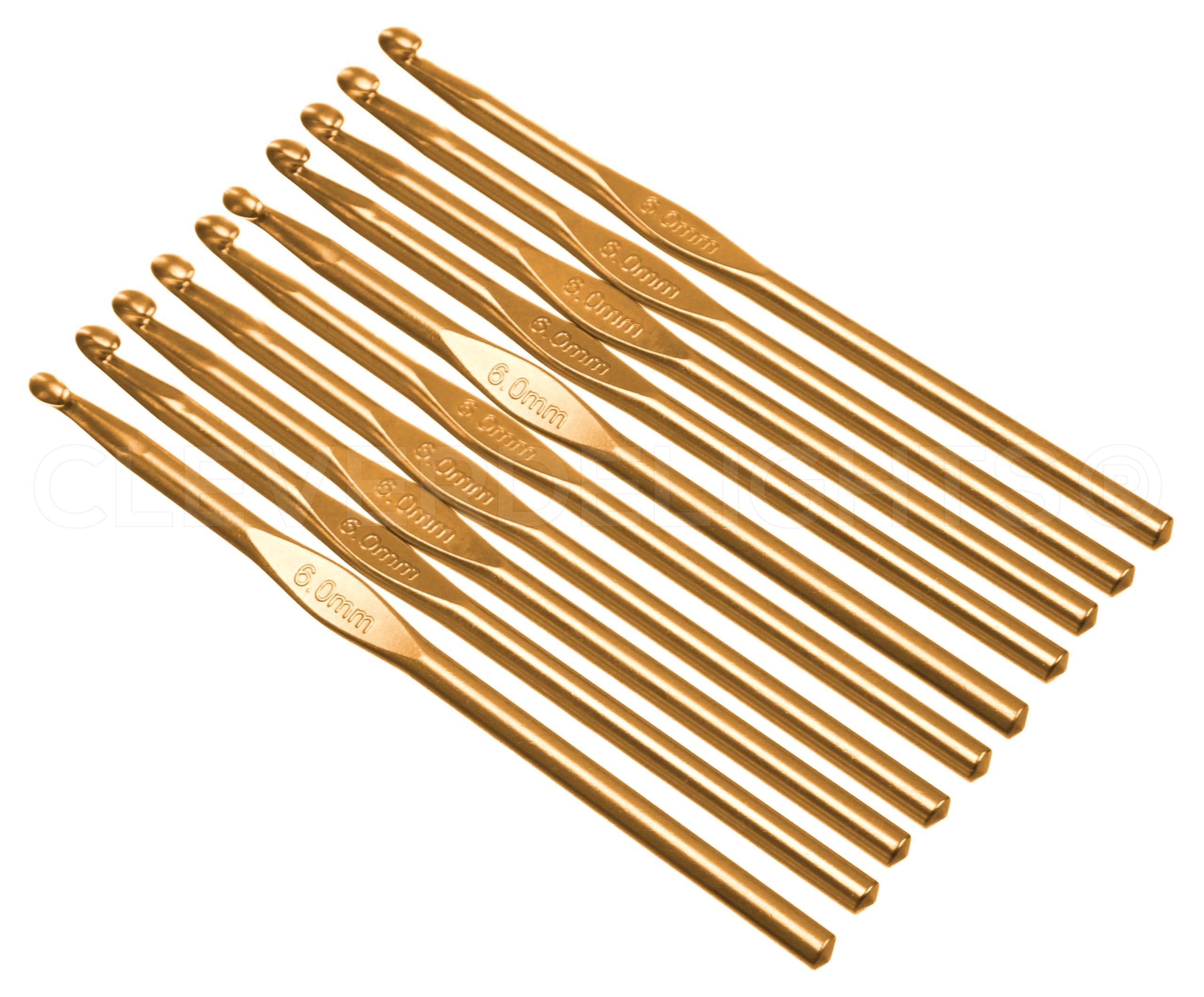Amazon.com: CleverDelights Crochet Hooks - 10 Pack - Smooth